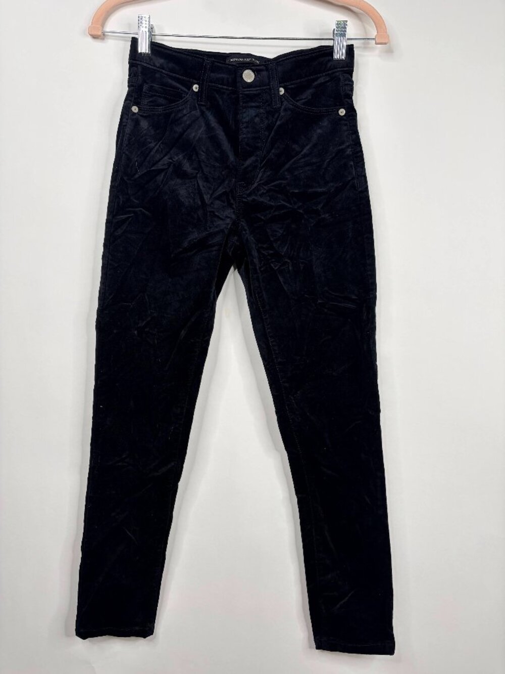 Banana Republic Petite High Rise Skinny Ankle Jeans Black 25P #A2553 - Picture 4 of 10